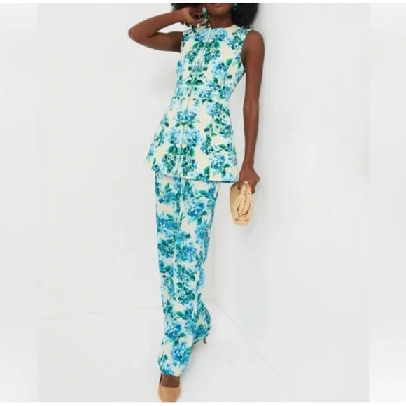 TUCKERNUCK 100% cotton Water's Edge Hydrangea Rhoda Tunic NEW - Picture 7 of 13